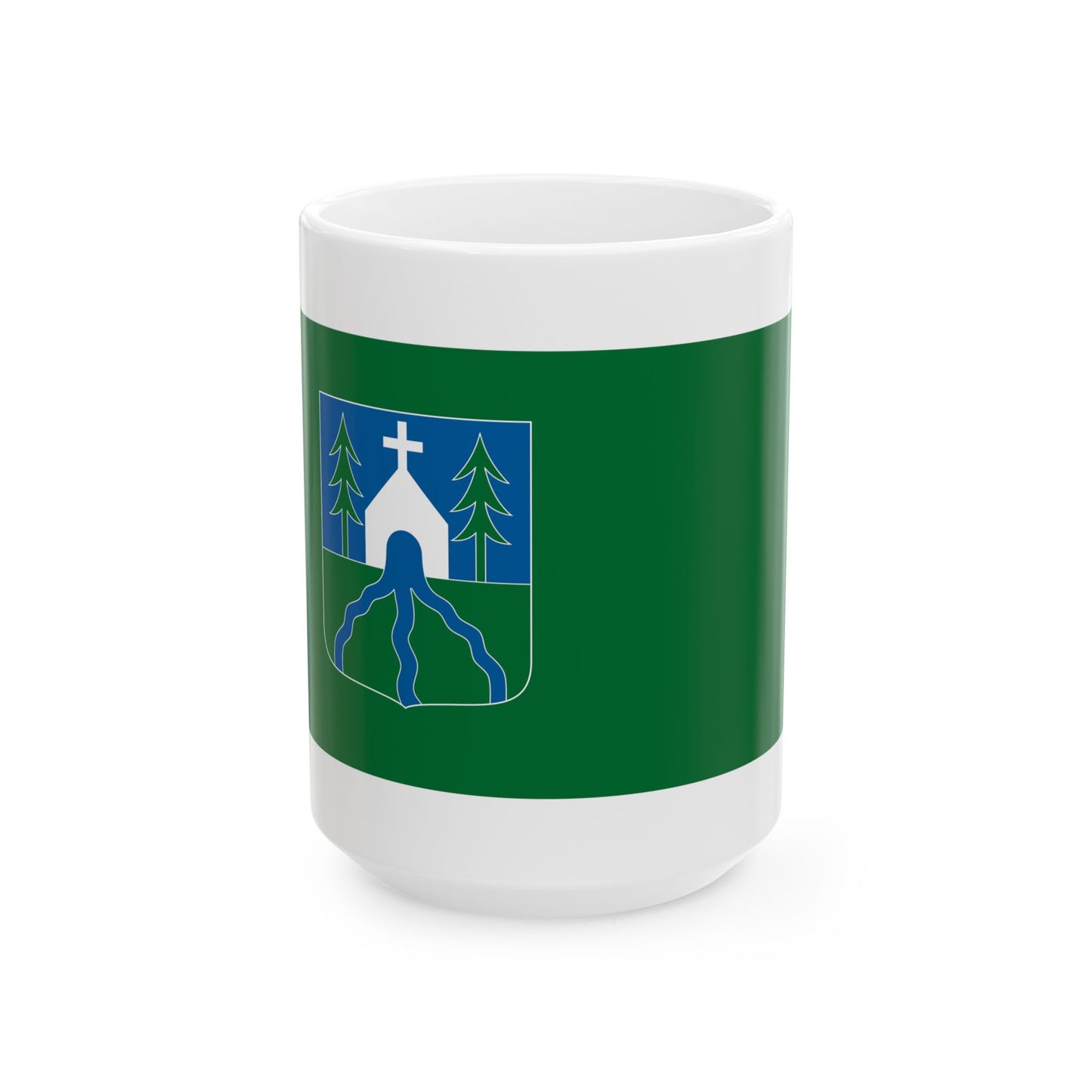 Flag of Hidegkut (Hungary) White Coffee Mug-15oz-Go Mug Yourself