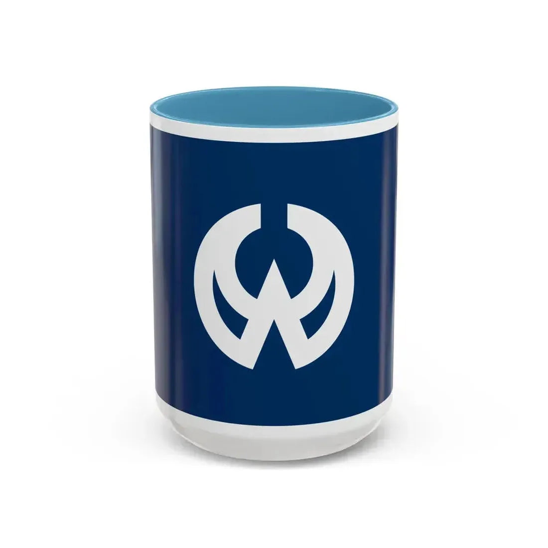 Flag of Higashiyamato Tokyo Japan - Accent Coffee Mug 15oz Light Blue - Go Mug Yourself
