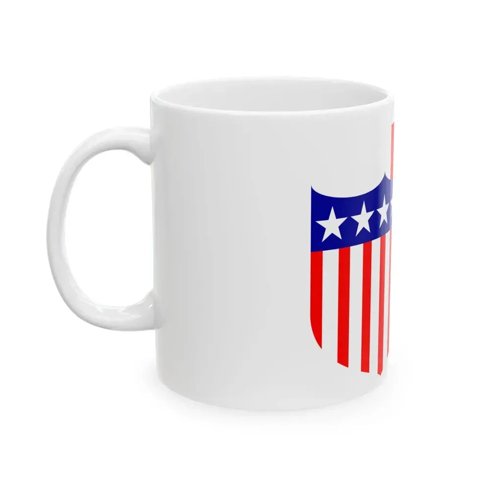 Flag of Highland Illinois (United States) White Coffee Mug - Go Mug Yourself