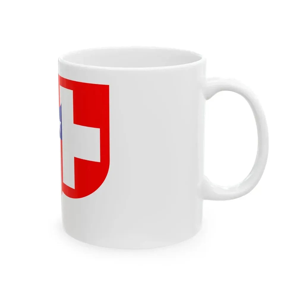 Flag of Highland Illinois (United States) White Coffee Mug - Go Mug Yourself