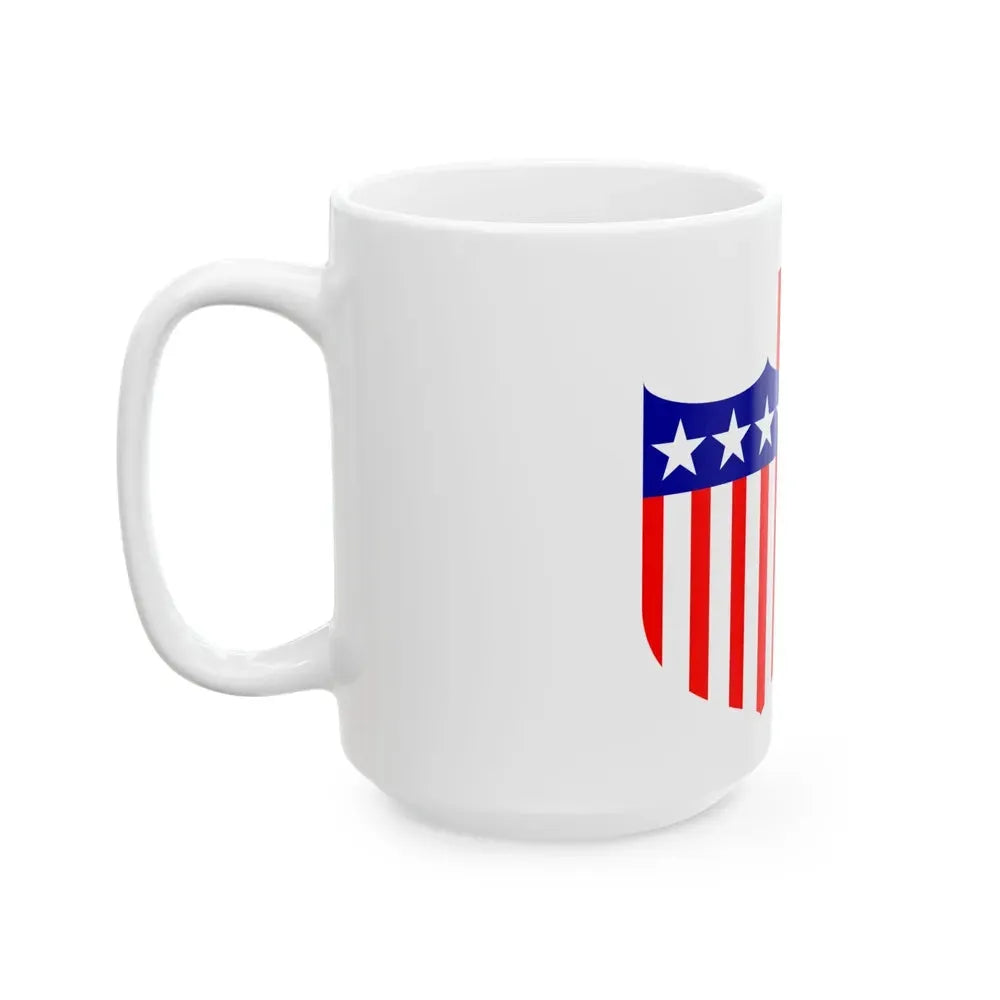 Flag of Highland Illinois (United States) White Coffee Mug - Go Mug Yourself
