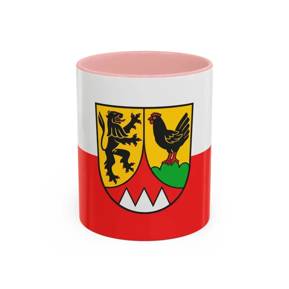 Flag of Hildburghausen Germany - Accent Coffee Mug 11oz Pink - Go Mug Yourself