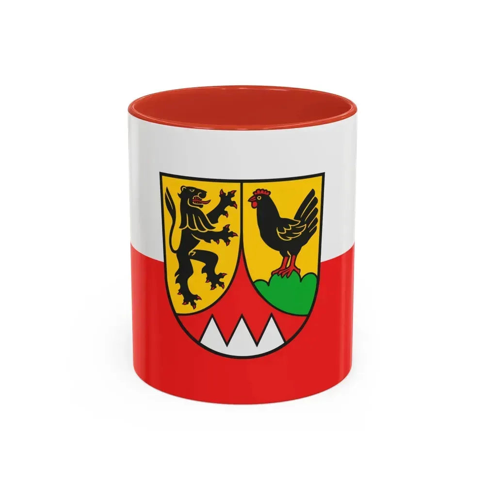 Flag of Hildburghausen Germany - Accent Coffee Mug 11oz Red - Go Mug Yourself