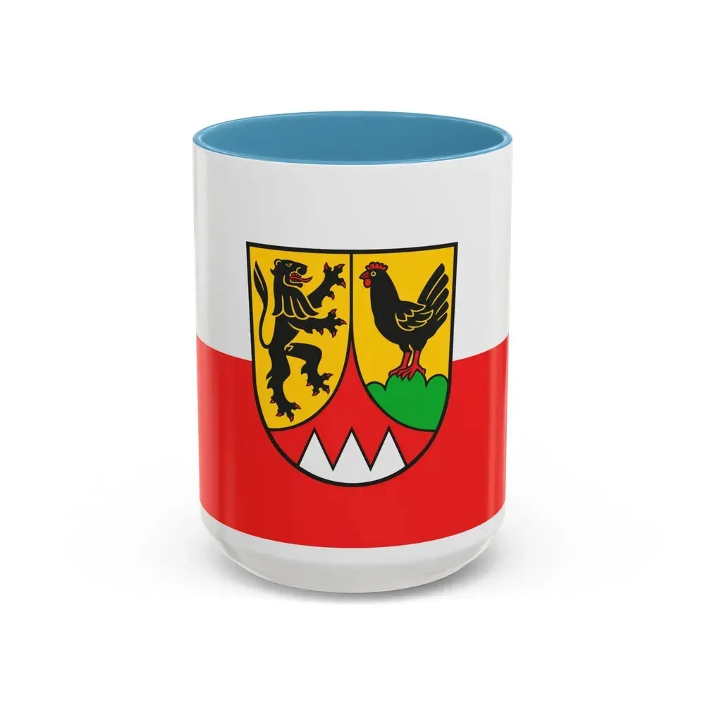 Flag of Hildburghausen Germany - Accent Coffee Mug 15oz Light Blue - Go Mug Yourself