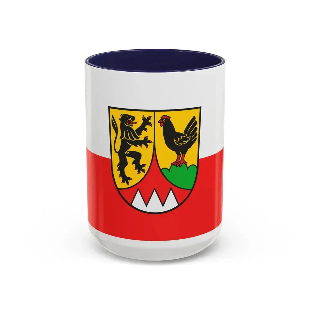 Flag of Hildburghausen Germany - Accent Coffee Mug 15oz Navy - Go Mug Yourself