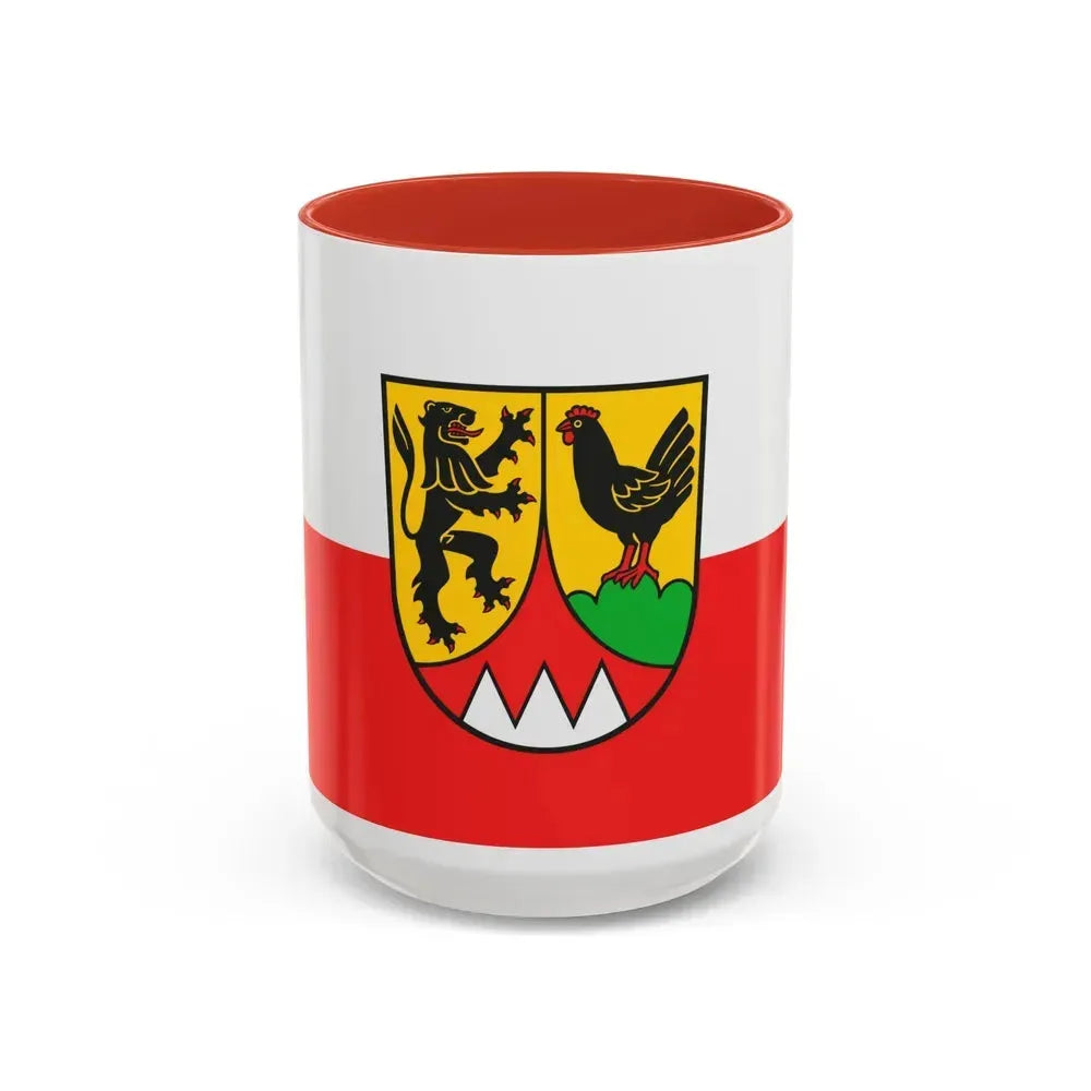 Flag of Hildburghausen Germany - Accent Coffee Mug 15oz Red - Go Mug Yourself