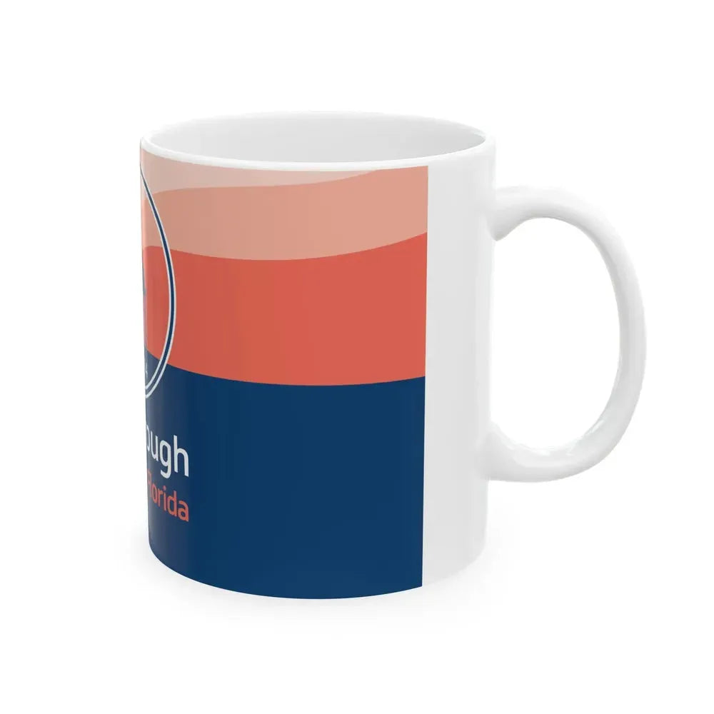 Flag of Hillsborough County Florida (United States) White Coffee Mug - Go Mug Yourself
