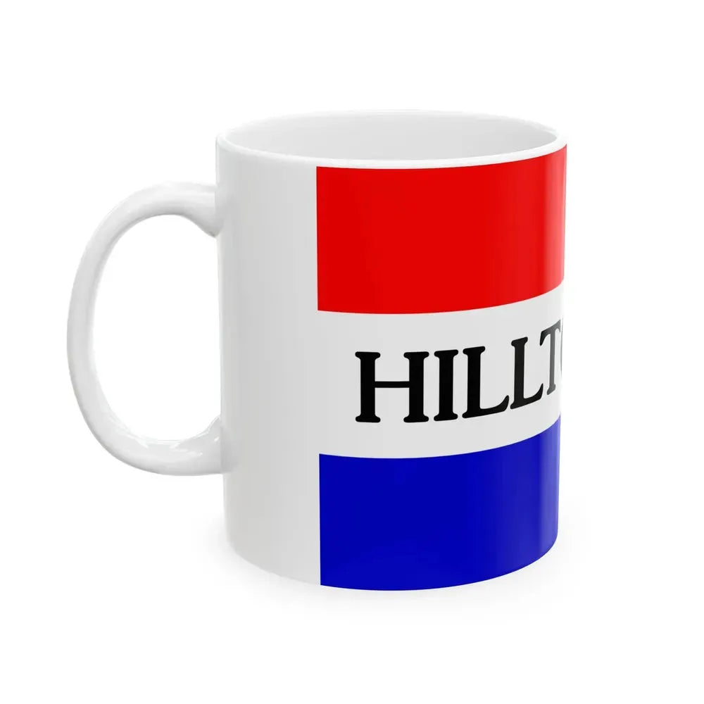 Flag of Hilltop Ohio (United States) White Coffee Mug - Go Mug Yourself