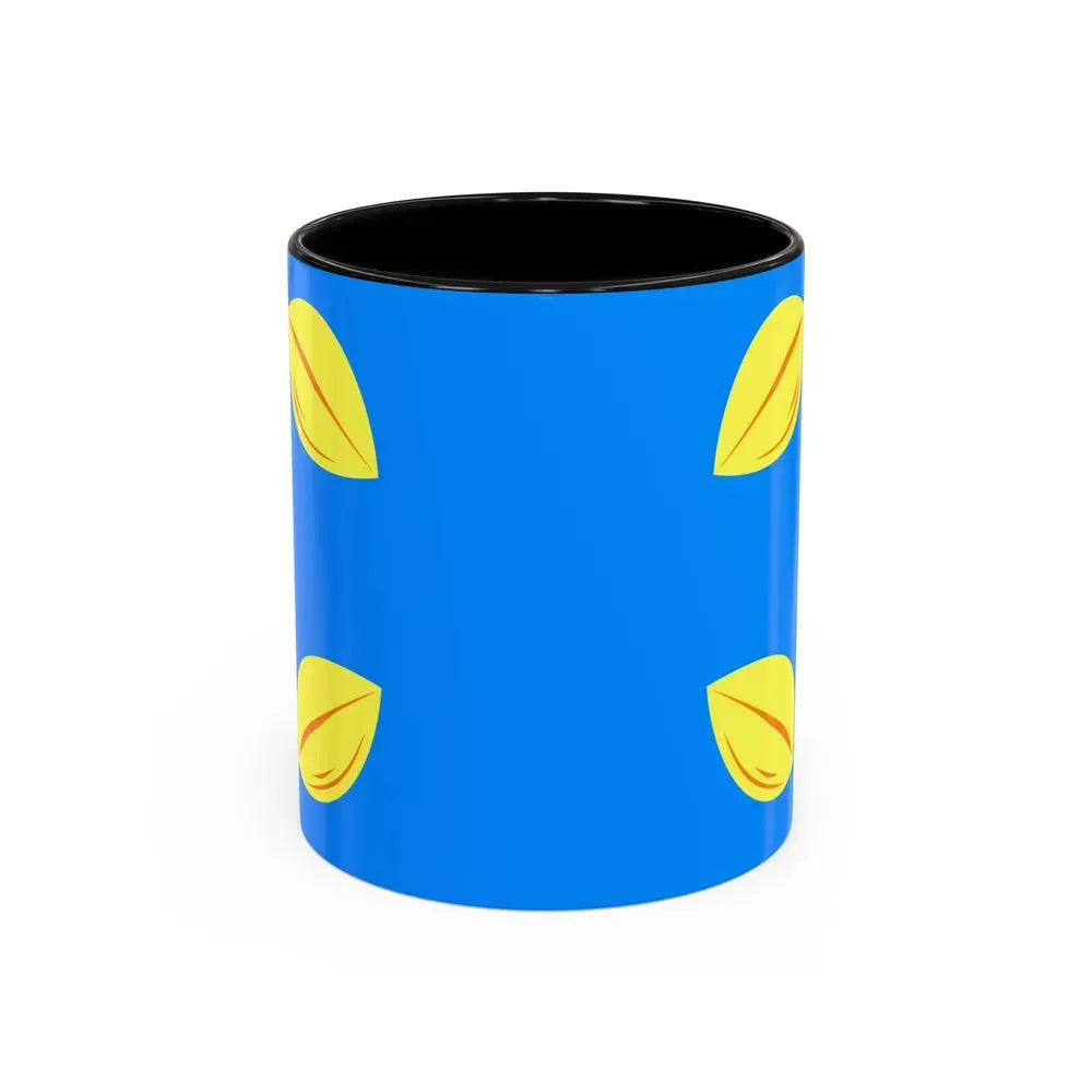 Flag of Hilversum the largest city of the Gooi area Netherlands - Accent Coffee Mug 11oz Black - Go Mug Yourself
