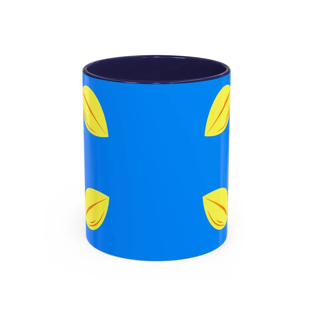 Flag of Hilversum the largest city of the Gooi area Netherlands - Accent Coffee Mug 11oz Navy - Go Mug Yourself