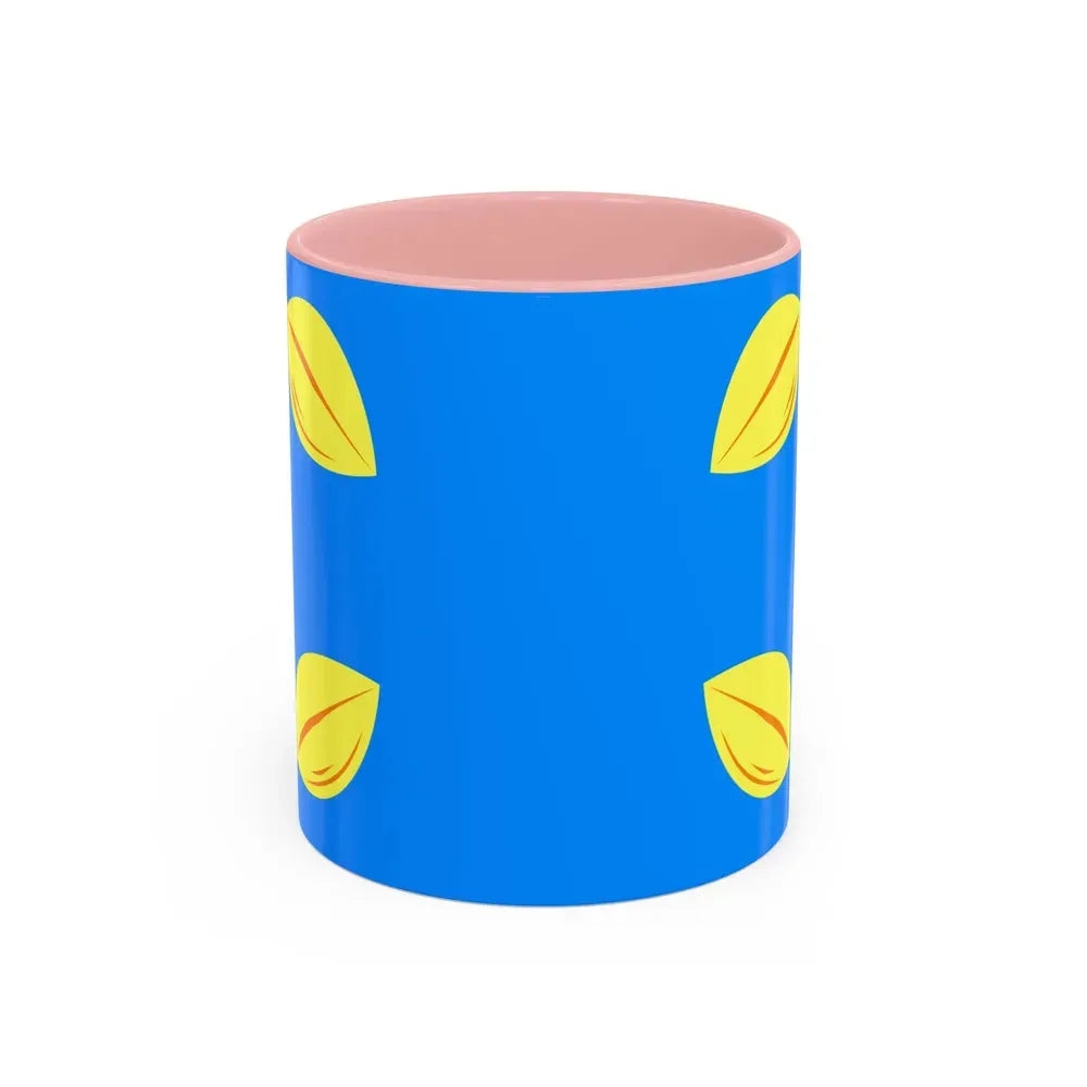 Flag of Hilversum the largest city of the Gooi area Netherlands - Accent Coffee Mug 11oz Pink - Go Mug Yourself