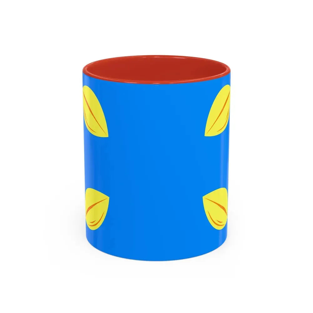 Flag of Hilversum the largest city of the Gooi area Netherlands - Accent Coffee Mug 11oz Red - Go Mug Yourself