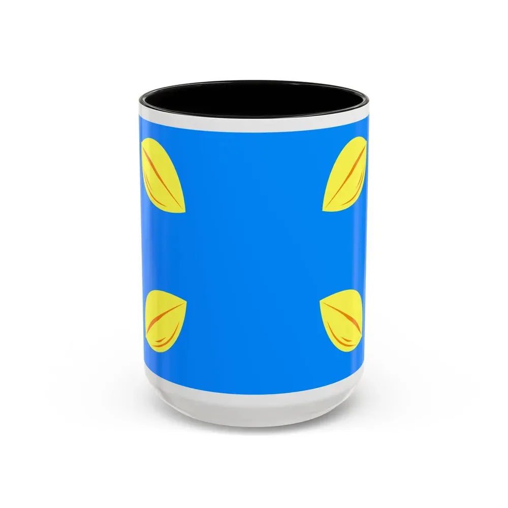 Flag of Hilversum the largest city of the Gooi area Netherlands - Accent Coffee Mug 15oz Black - Go Mug Yourself