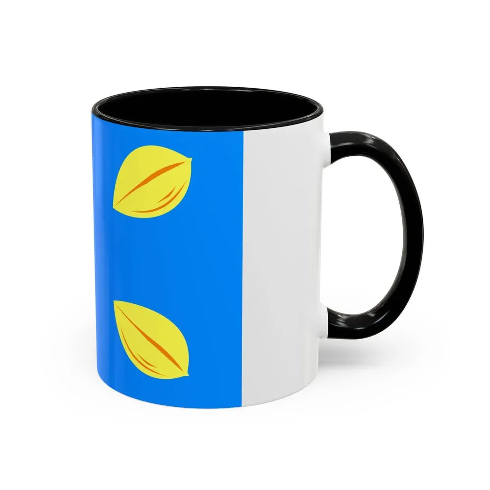 Flag of Hilversum the largest city of the Gooi area Netherlands - Accent Coffee Mug - Go Mug Yourself
