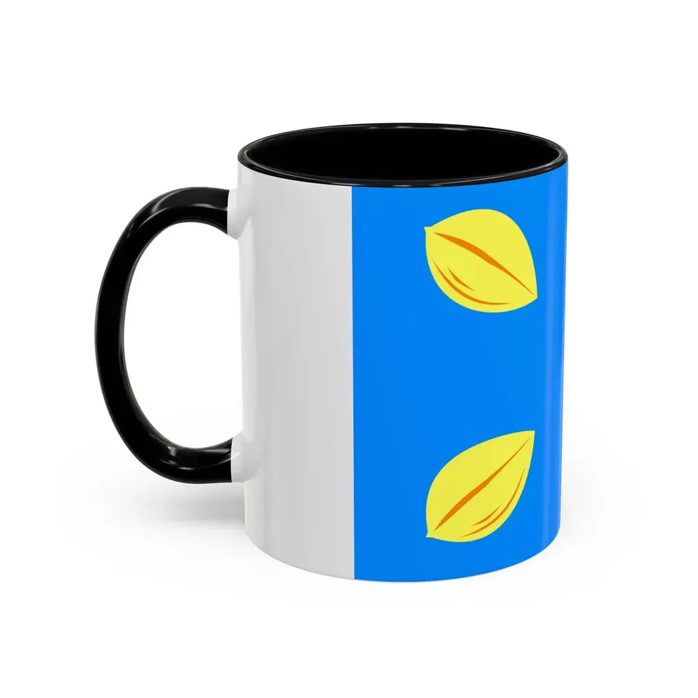 Flag of Hilversum the largest city of the Gooi area Netherlands - Accent Coffee Mug - Go Mug Yourself
