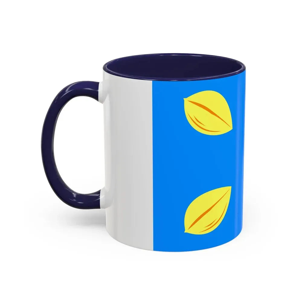 Flag of Hilversum the largest city of the Gooi area Netherlands - Accent Coffee Mug - Go Mug Yourself