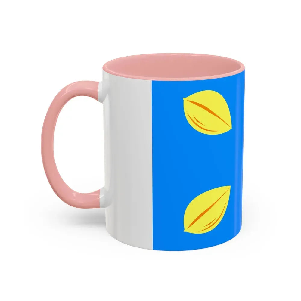 Flag of Hilversum the largest city of the Gooi area Netherlands - Accent Coffee Mug - Go Mug Yourself