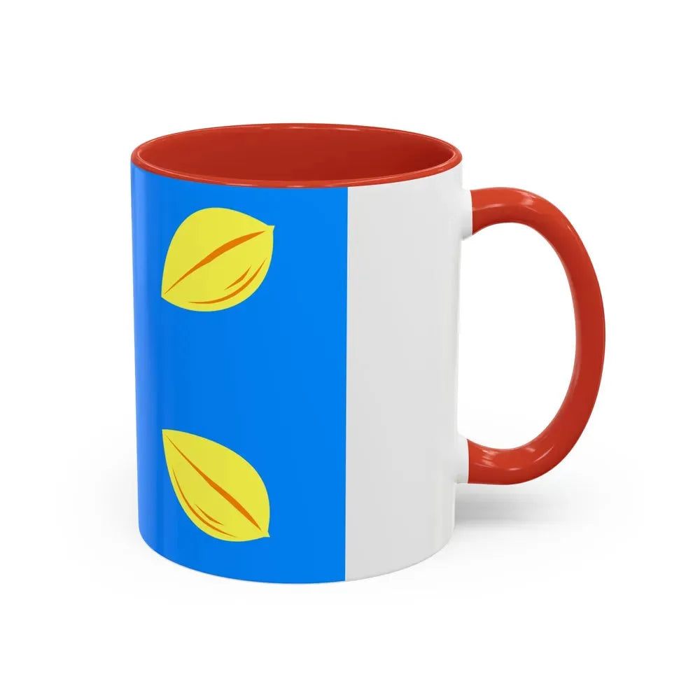 Flag of Hilversum the largest city of the Gooi area Netherlands - Accent Coffee Mug - Go Mug Yourself