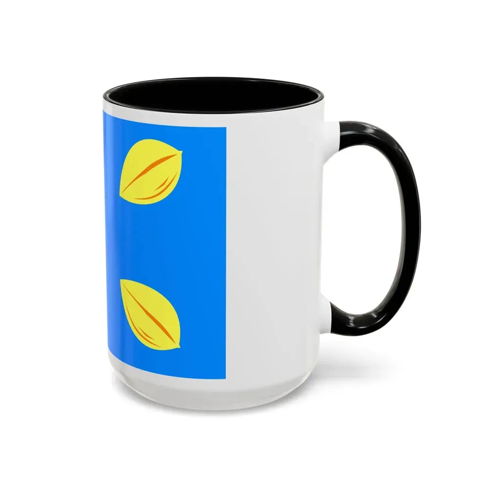 Flag of Hilversum the largest city of the Gooi area Netherlands - Accent Coffee Mug - Go Mug Yourself