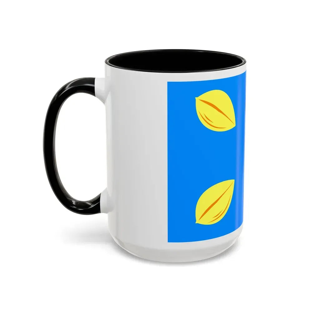 Flag of Hilversum the largest city of the Gooi area Netherlands - Accent Coffee Mug - Go Mug Yourself