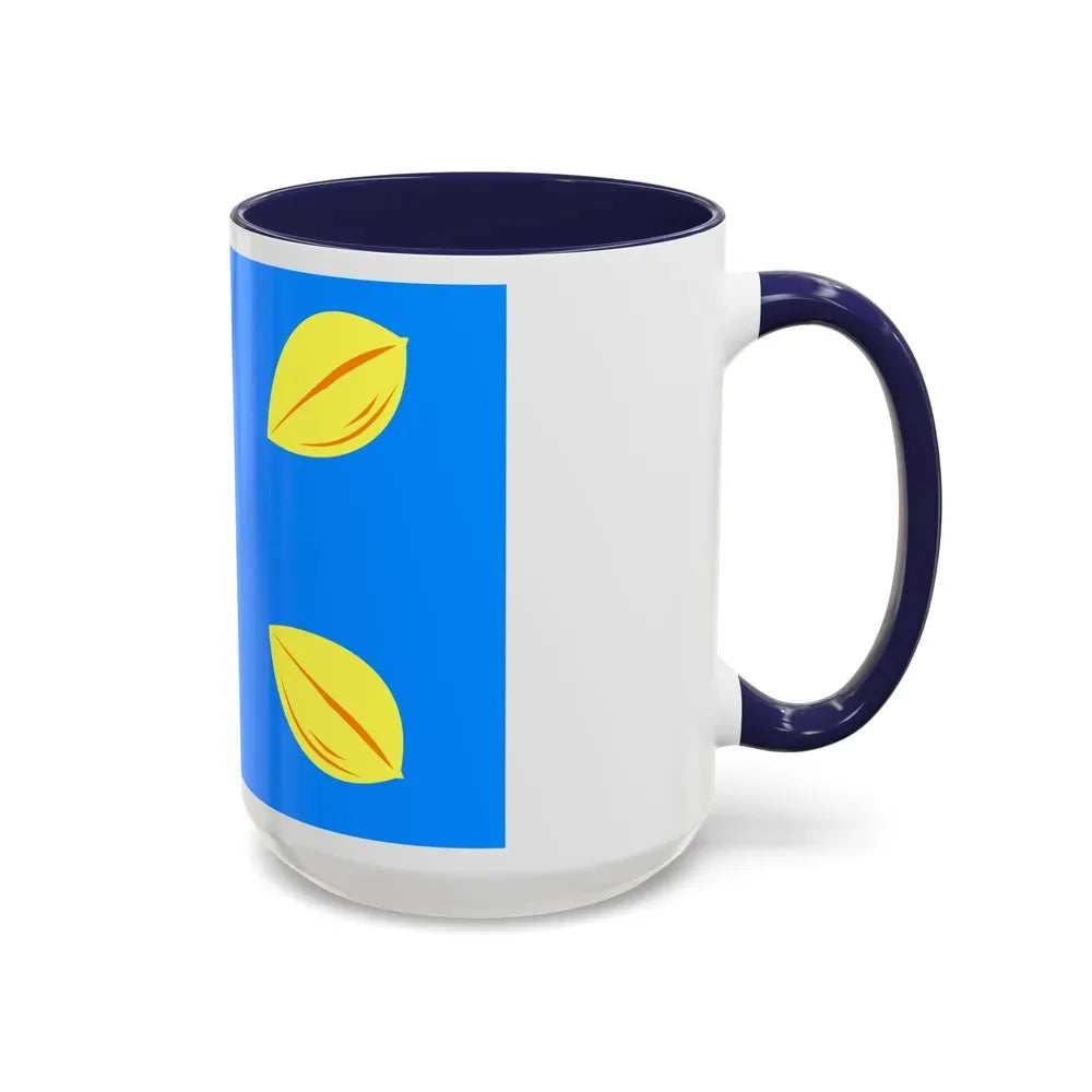 Flag of Hilversum the largest city of the Gooi area Netherlands - Accent Coffee Mug - Go Mug Yourself