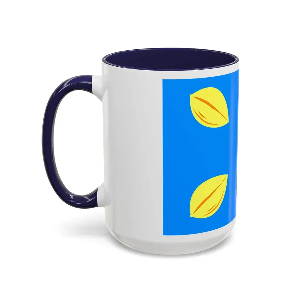 Flag of Hilversum the largest city of the Gooi area Netherlands - Accent Coffee Mug - Go Mug Yourself
