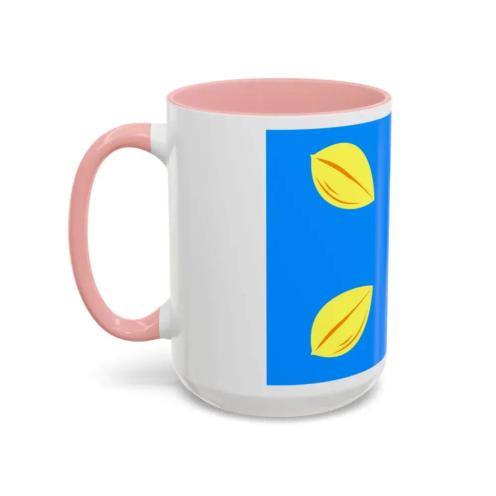 Flag of Hilversum the largest city of the Gooi area Netherlands - Accent Coffee Mug - Go Mug Yourself