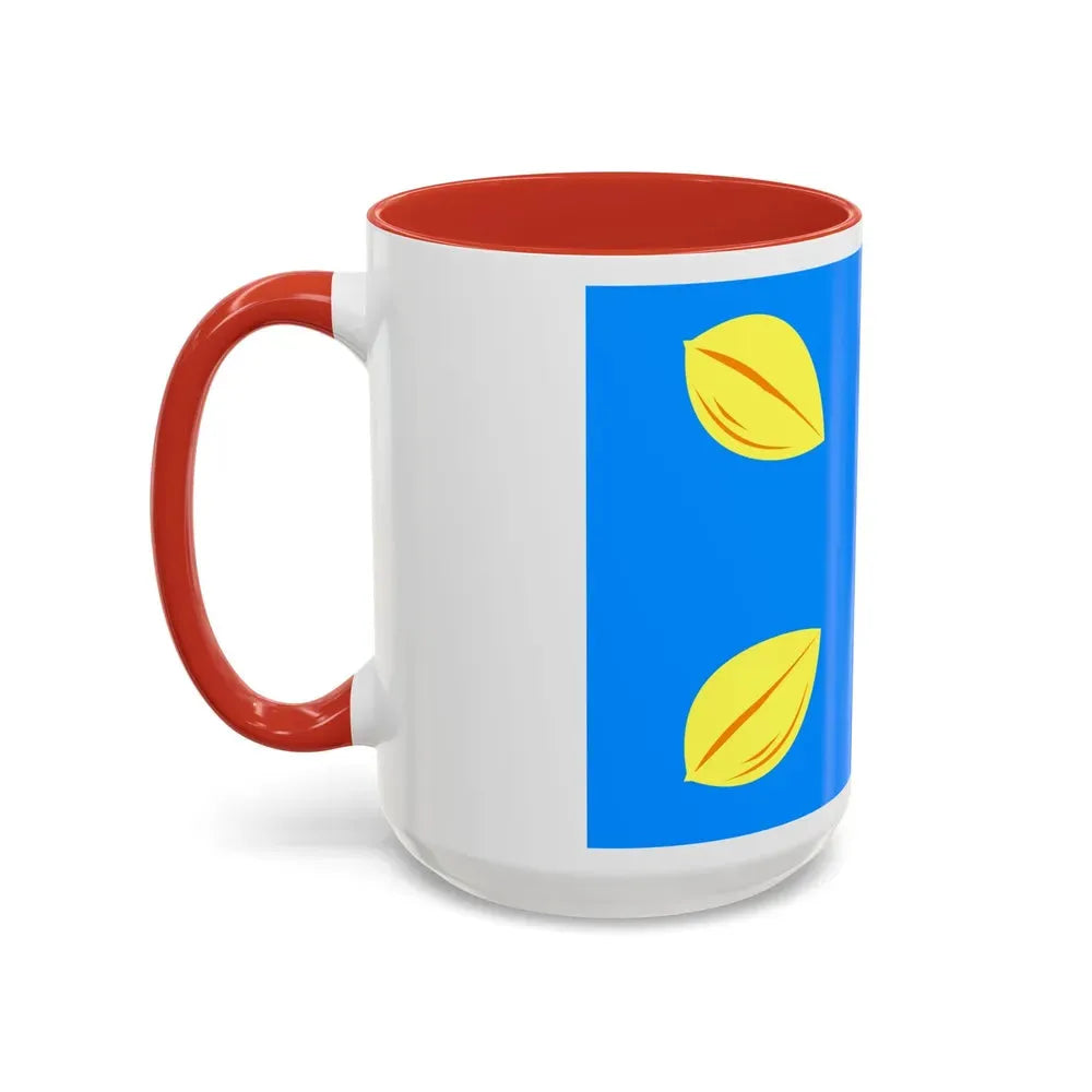 Flag of Hilversum the largest city of the Gooi area Netherlands - Accent Coffee Mug - Go Mug Yourself