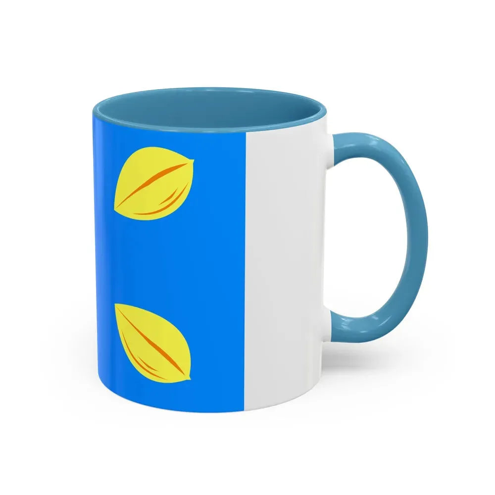 Flag of Hilversum the largest city of the Gooi area Netherlands - Accent Coffee Mug - Go Mug Yourself