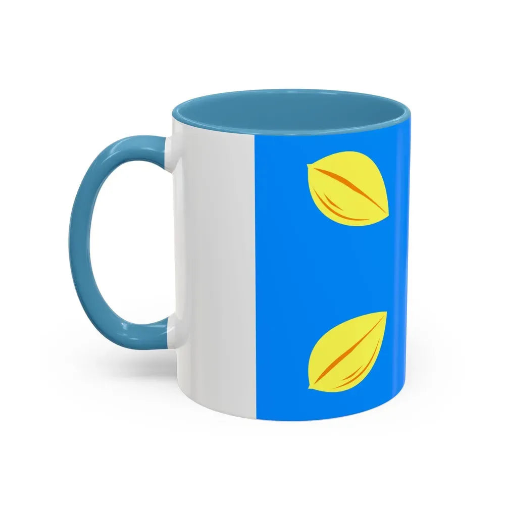 Flag of Hilversum the largest city of the Gooi area Netherlands - Accent Coffee Mug - Go Mug Yourself