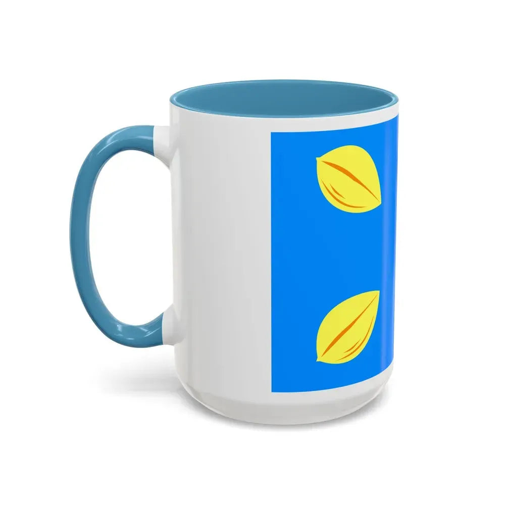Flag of Hilversum the largest city of the Gooi area Netherlands - Accent Coffee Mug - Go Mug Yourself
