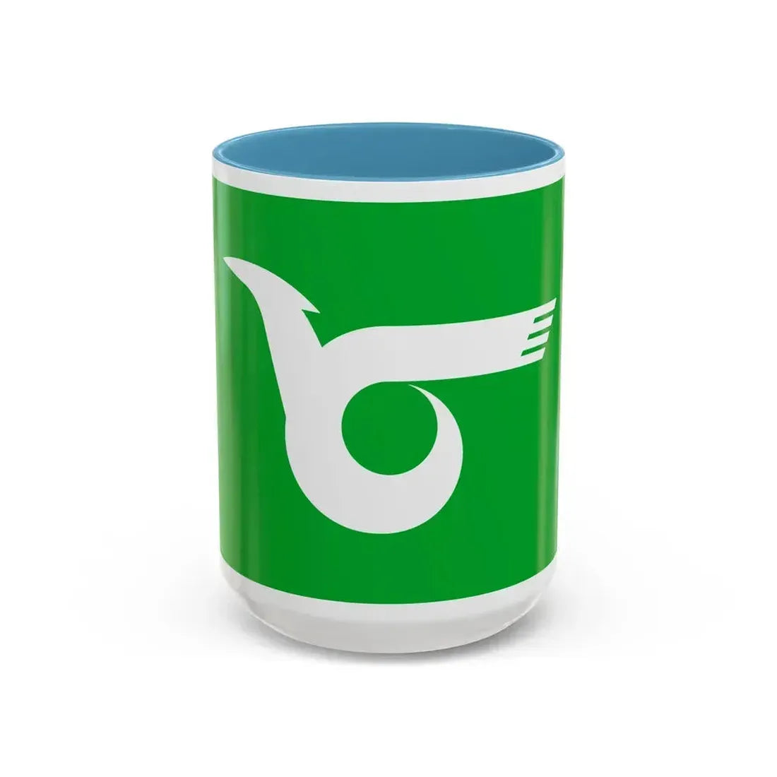 Flag of Himeji Hyogo Japan - Accent Coffee Mug 15oz Light Blue - Go Mug Yourself