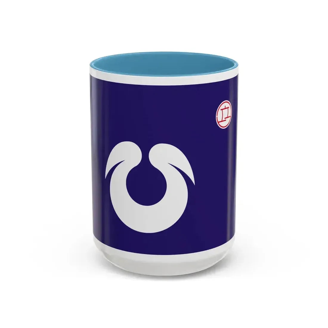 Flag of Hirakata Osaka Japan - Accent Coffee Mug 15oz Light Blue - Go Mug Yourself