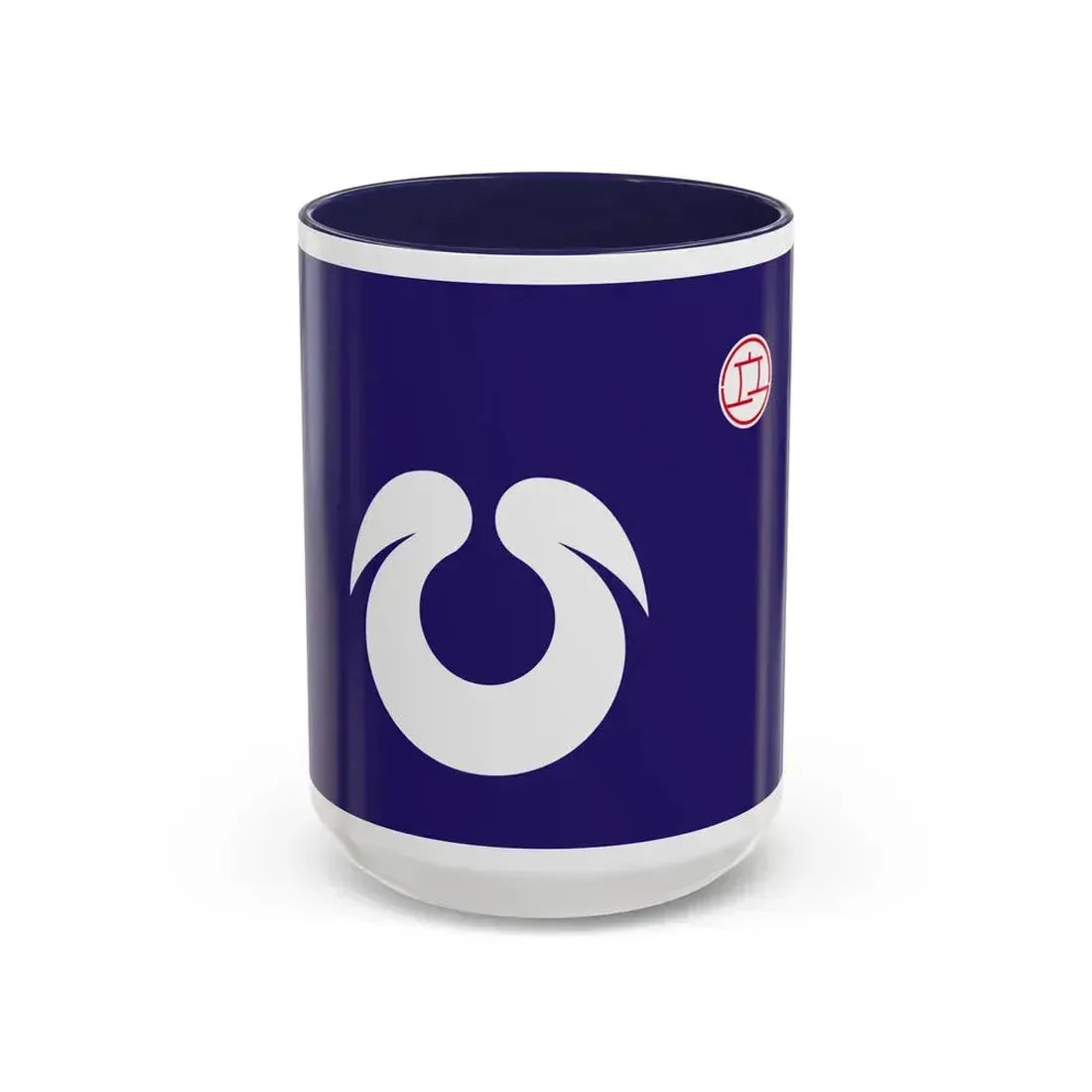 Flag of Hirakata Osaka Japan - Accent Coffee Mug 15oz Navy - Go Mug Yourself