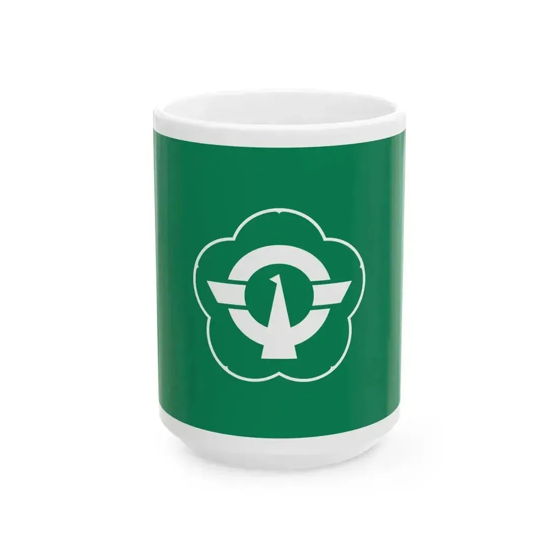 Flag of Hiranai Aomori (Japan) White Coffee Mug 15oz - Go Mug Yourself