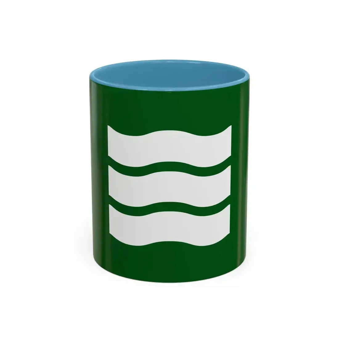 Flag of Hiroshima Hiroshima Japan - Accent Coffee Mug 11oz Light Blue - Go Mug Yourself