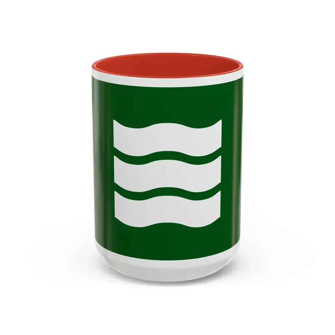 Flag of Hiroshima Hiroshima Japan - Accent Coffee Mug 15oz Red - Go Mug Yourself