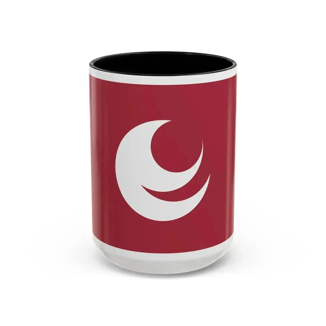 Flag of Hiroshima Prefecture Japan - Accent Coffee Mug 15oz Black - Go Mug Yourself