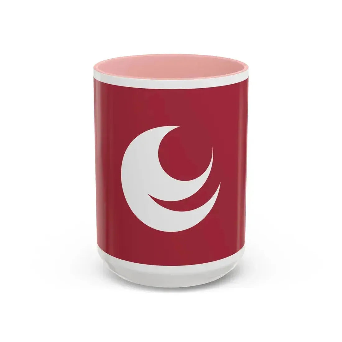Flag of Hiroshima Prefecture Japan - Accent Coffee Mug 15oz Pink - Go Mug Yourself