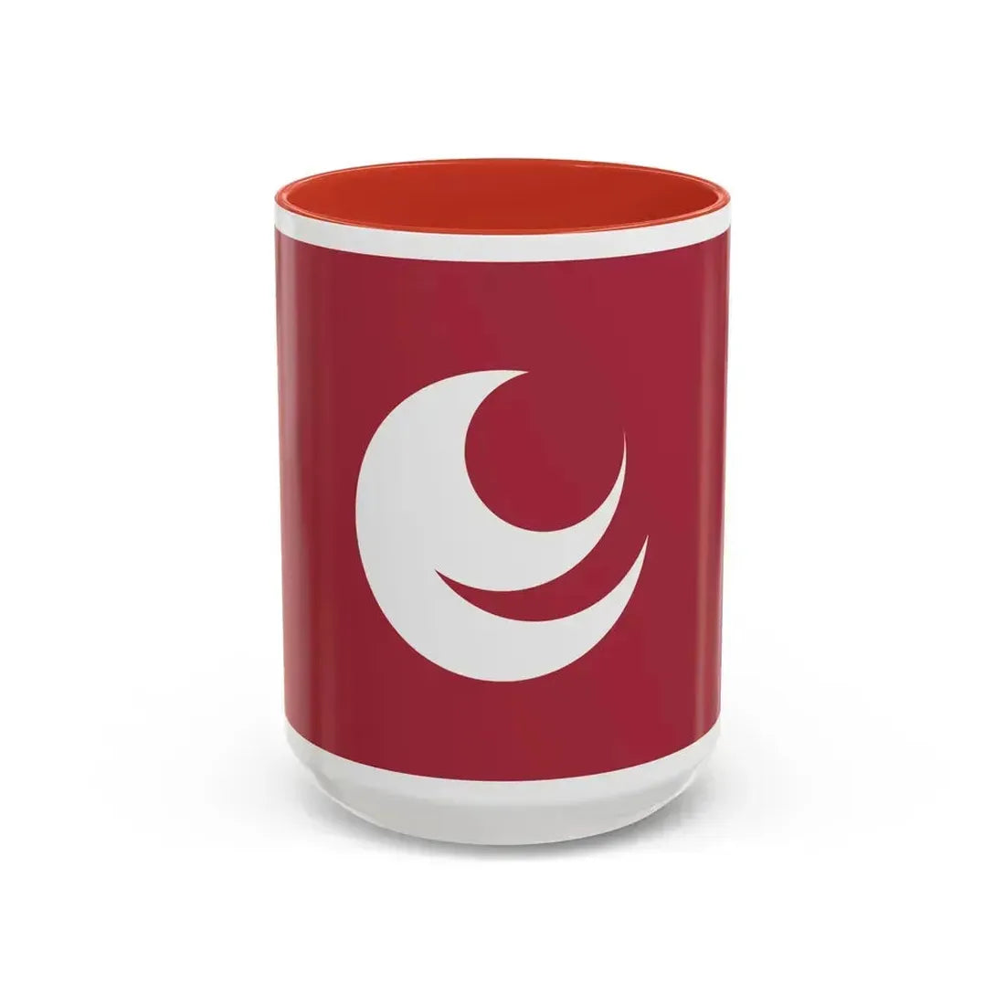 Flag of Hiroshima Prefecture Japan - Accent Coffee Mug 15oz Red - Go Mug Yourself
