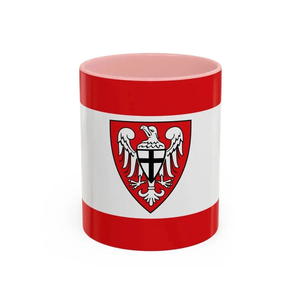 Flag of Hochsauerlandkreis Germany - Accent Coffee Mug 11oz Pink - Go Mug Yourself
