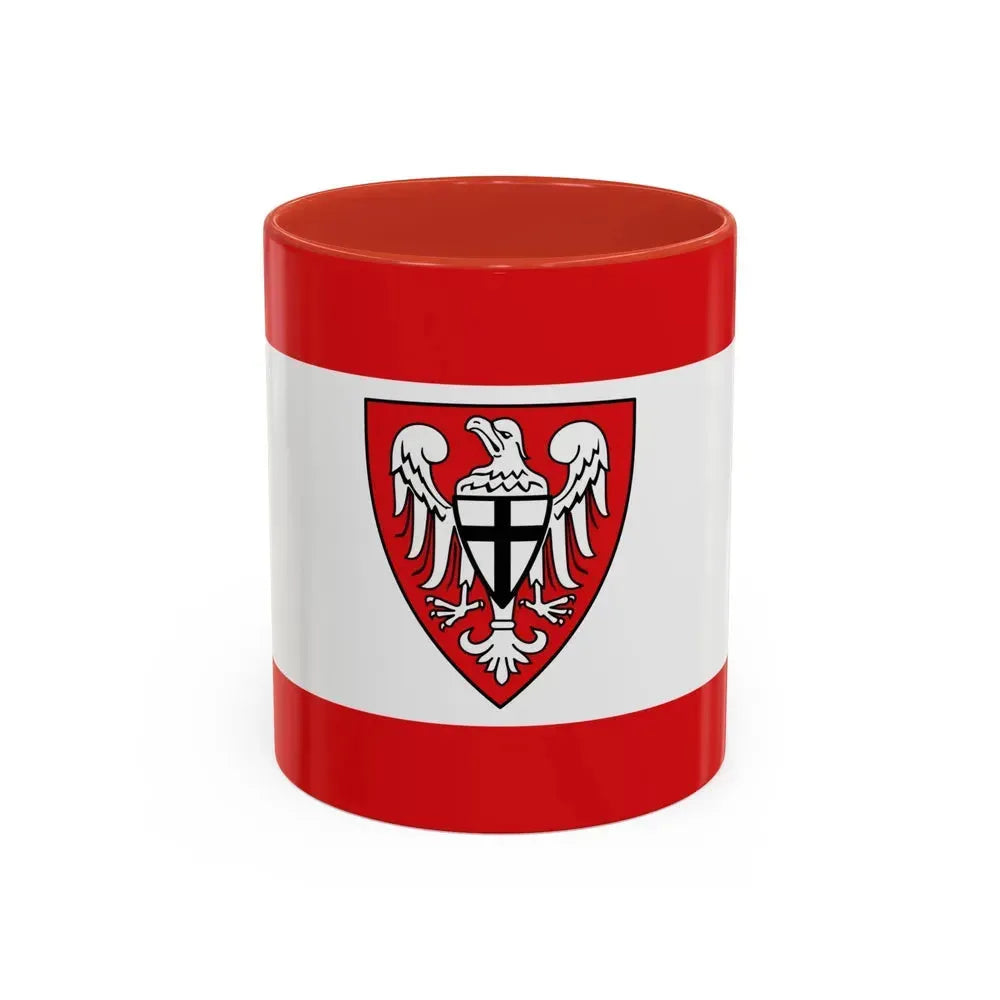 Flag of Hochsauerlandkreis Germany - Accent Coffee Mug 11oz Red - Go Mug Yourself