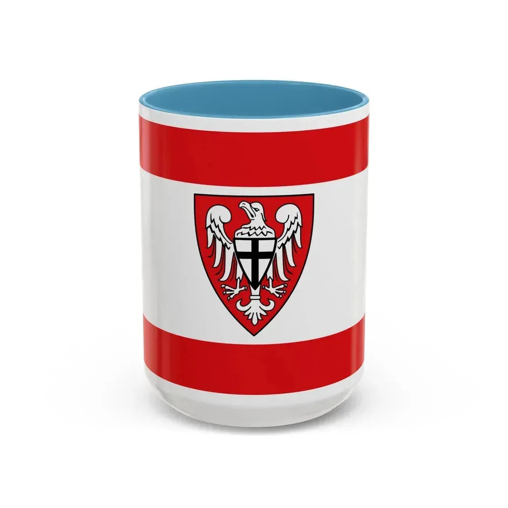 Flag of Hochsauerlandkreis Germany - Accent Coffee Mug 15oz Light Blue - Go Mug Yourself