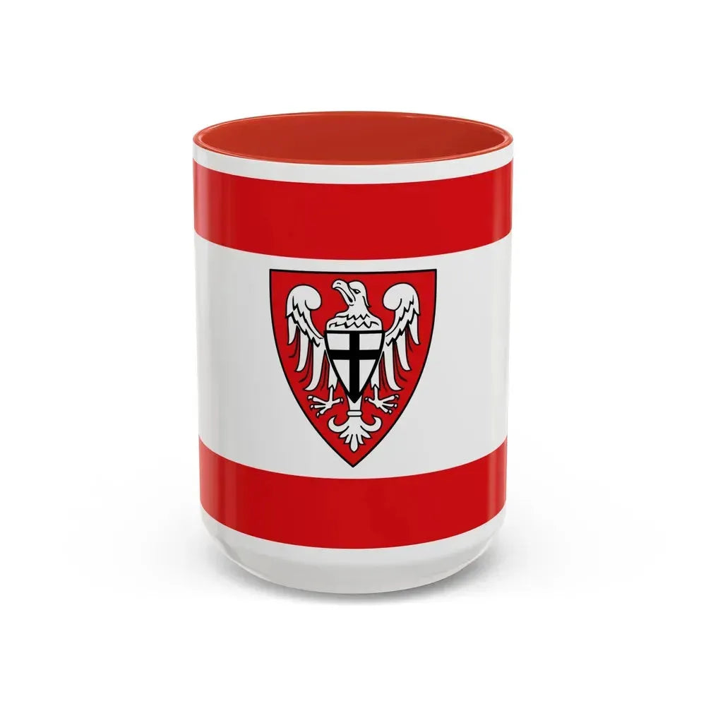 Flag of Hochsauerlandkreis Germany - Accent Coffee Mug 15oz Red - Go Mug Yourself