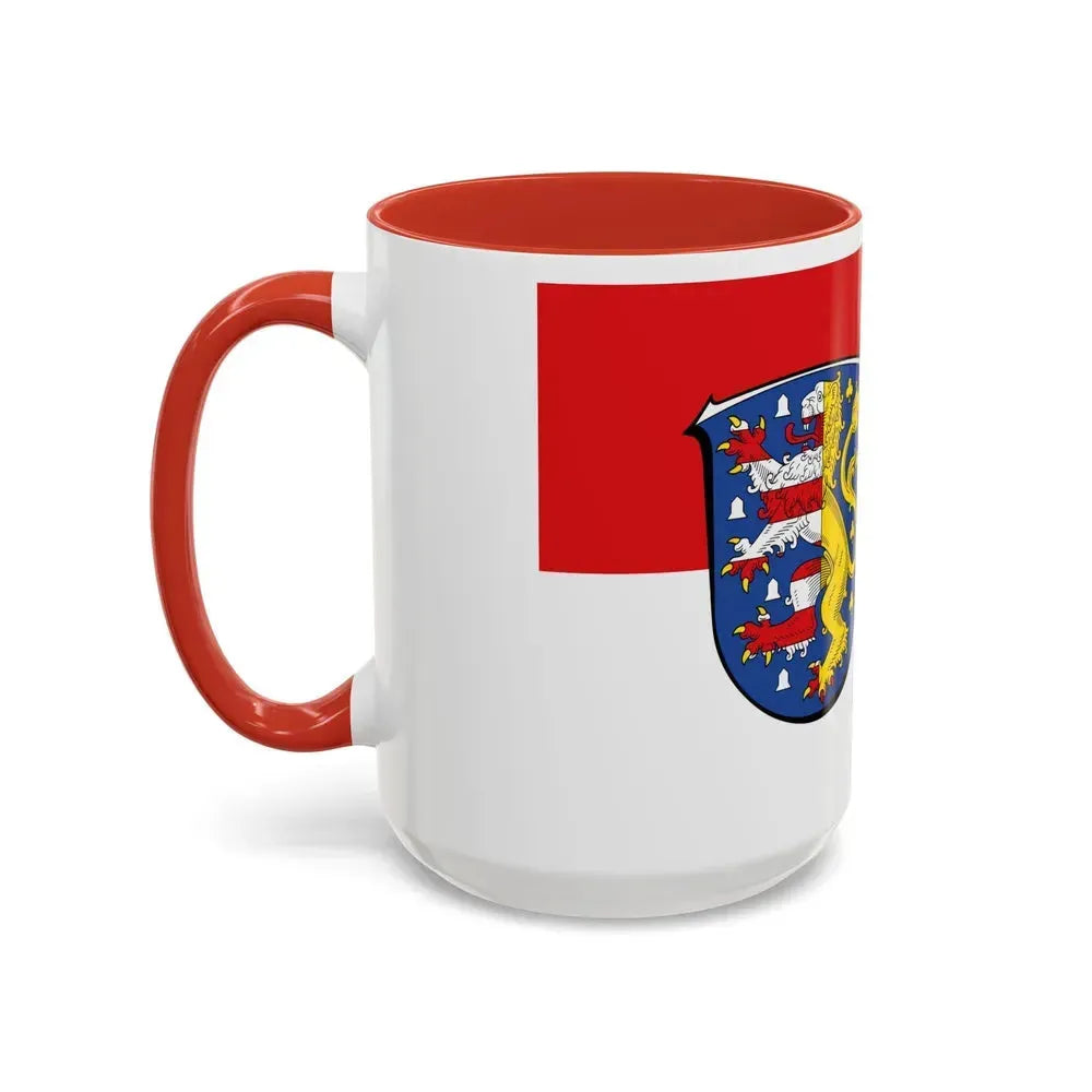 Flag of Hochtaunuskreis Germany - Accent Coffee Mug - Go Mug Yourself