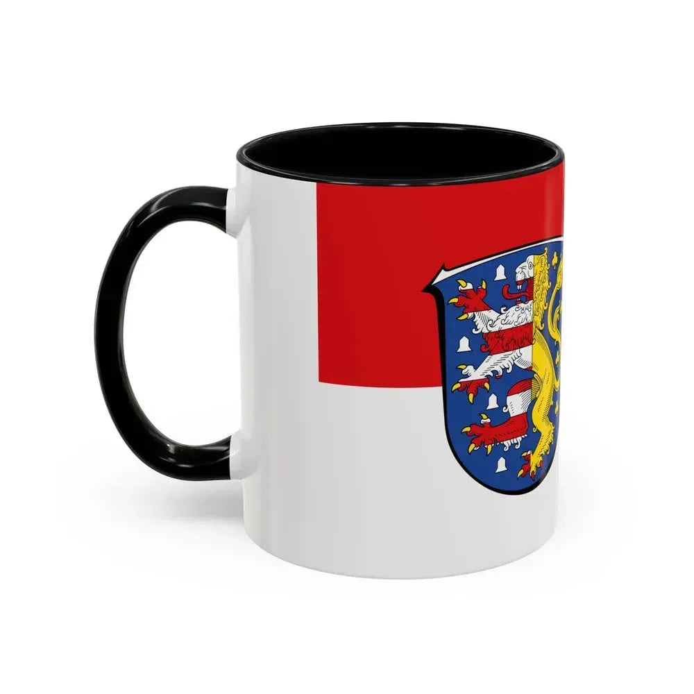 Flag of Hochtaunuskreis Germany - Accent Coffee Mug - Go Mug Yourself