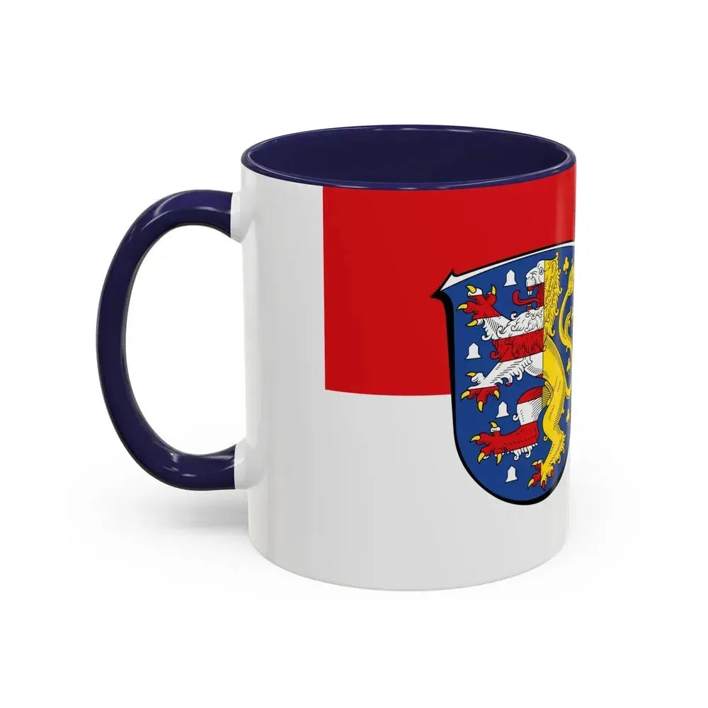 Flag of Hochtaunuskreis Germany - Accent Coffee Mug - Go Mug Yourself