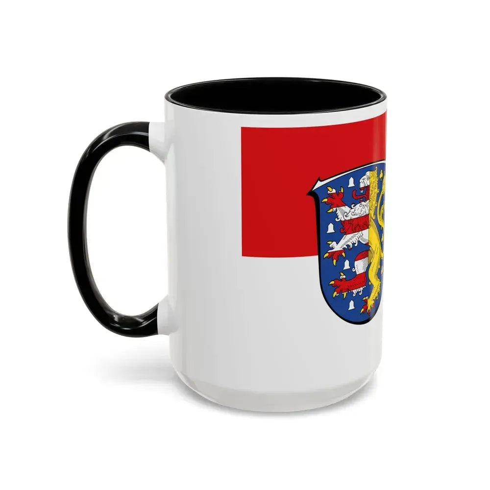 Flag of Hochtaunuskreis Germany - Accent Coffee Mug - Go Mug Yourself