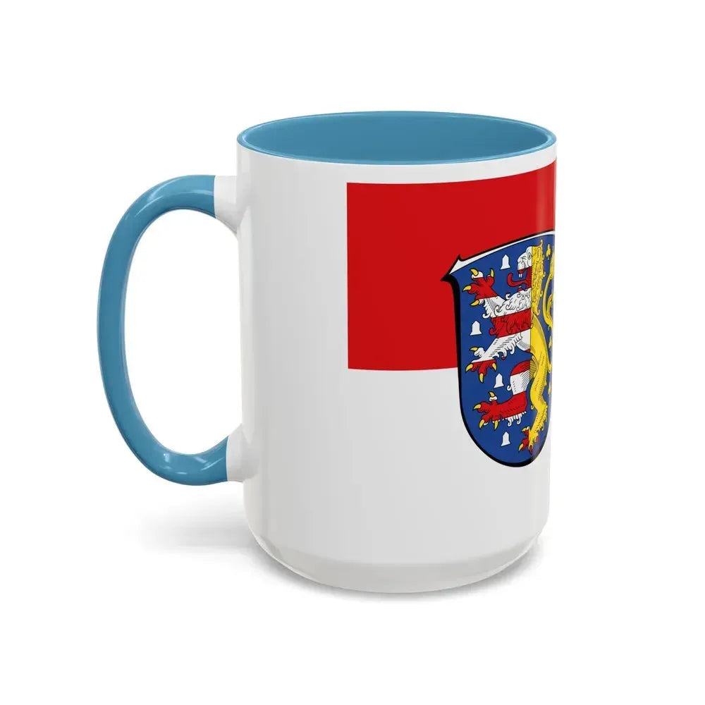 Flag of Hochtaunuskreis Germany - Accent Coffee Mug - Go Mug Yourself