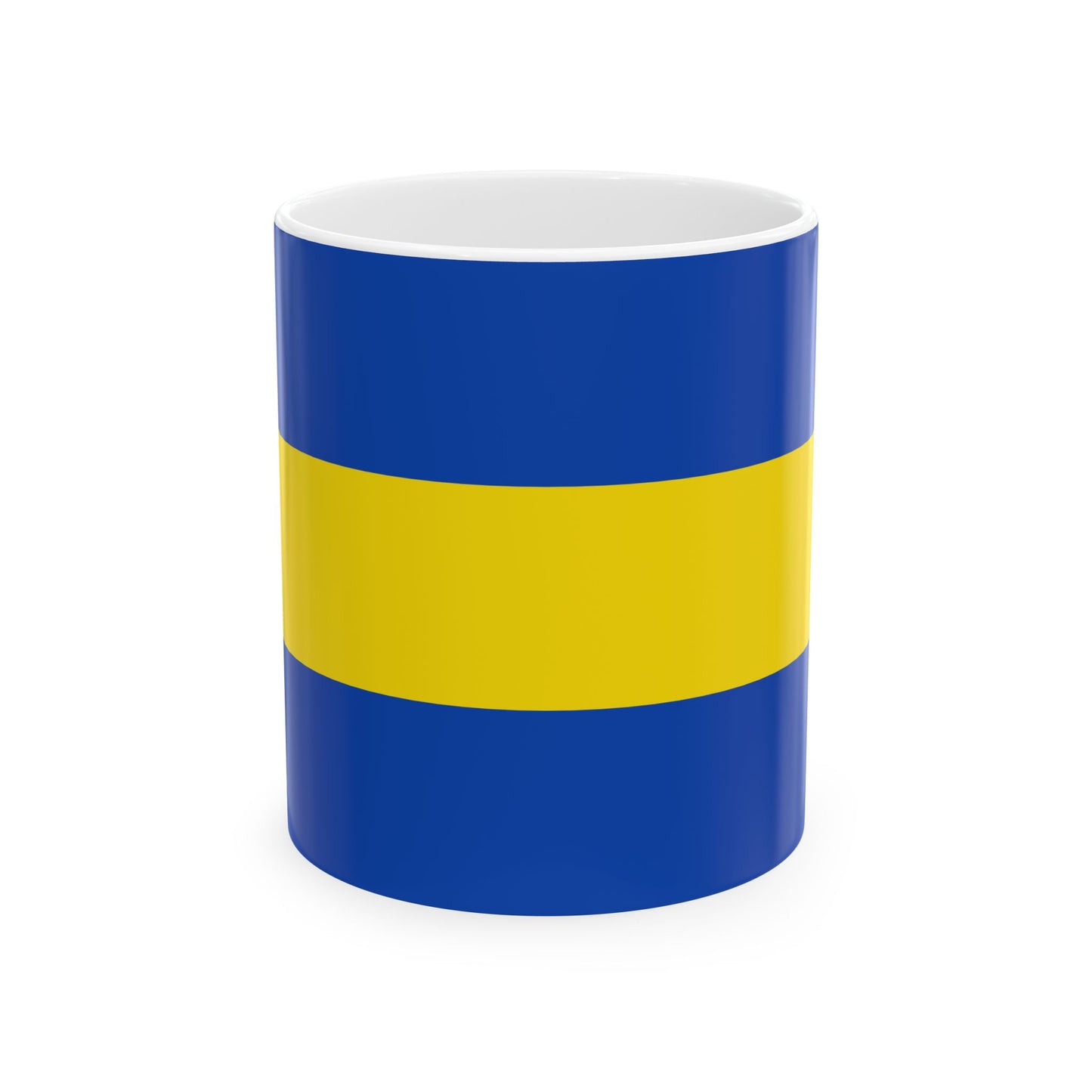 Flag of Hoegaarden Belgium (Belgium) White Coffee Mug-11oz-Go Mug Yourself